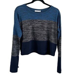 Rag & Bone XS Cropped Lightweight Sweater, Blue Gray